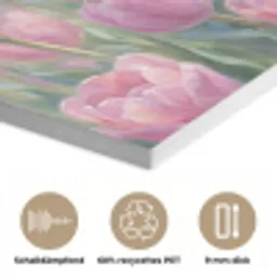 Tulpen - Veld - Lente - Roze PET vilt klein -closeup_DE