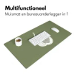 Vijgen - Minimalistisch - Getekend - Mosgroen Muismat XXL klein -sfeer4