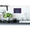 Rendier - Zonnebril - Neon - Kerstboom Muursticker klein -keuken