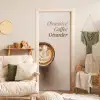Koffie - Obessive Coffee Disorder - Beige deurposter klein -sfeer2