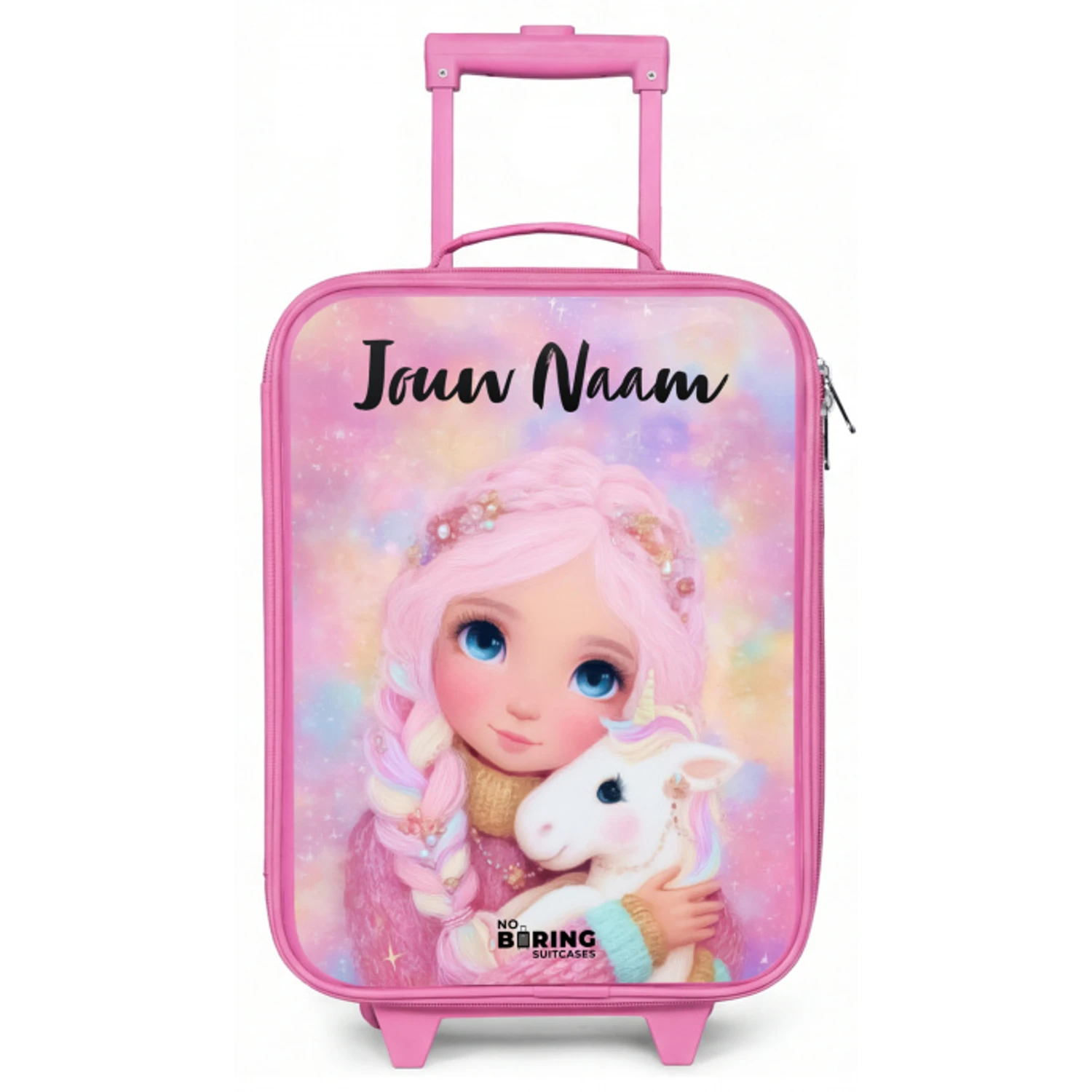 Meisje - Eenhoorn - Roze Kinderkoffer - Roze klein -zz3dotto