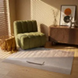 Bloesems - Wit - Boot - Minimalistisch Vloerkleed Rechthoek klein -atmosphere_sfeer1_global