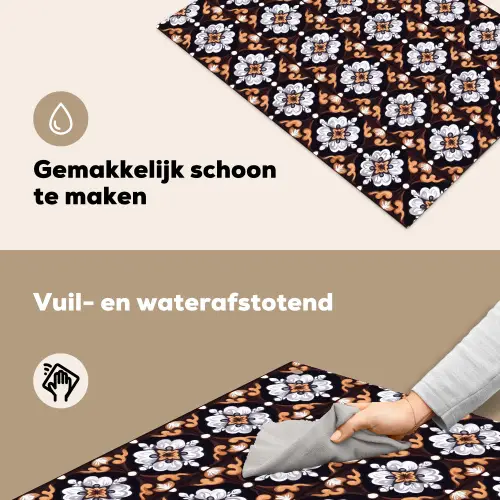 traditioneel - Element - Kleurrijk Inductie beschemer met haakjes klein 777 -ky-schoon-nl