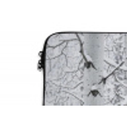 Berkenbomen - Sneeuw - Winter - Bos - Wit laptophoes neopreen klein -detail