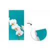 Orchidee - Bloemen - Plant - Wit - Paars fotobehang vinyl groot -3d