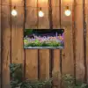Bloemen - Steenrand - Kleurrijk tuinposter los doek klein -sfeer1