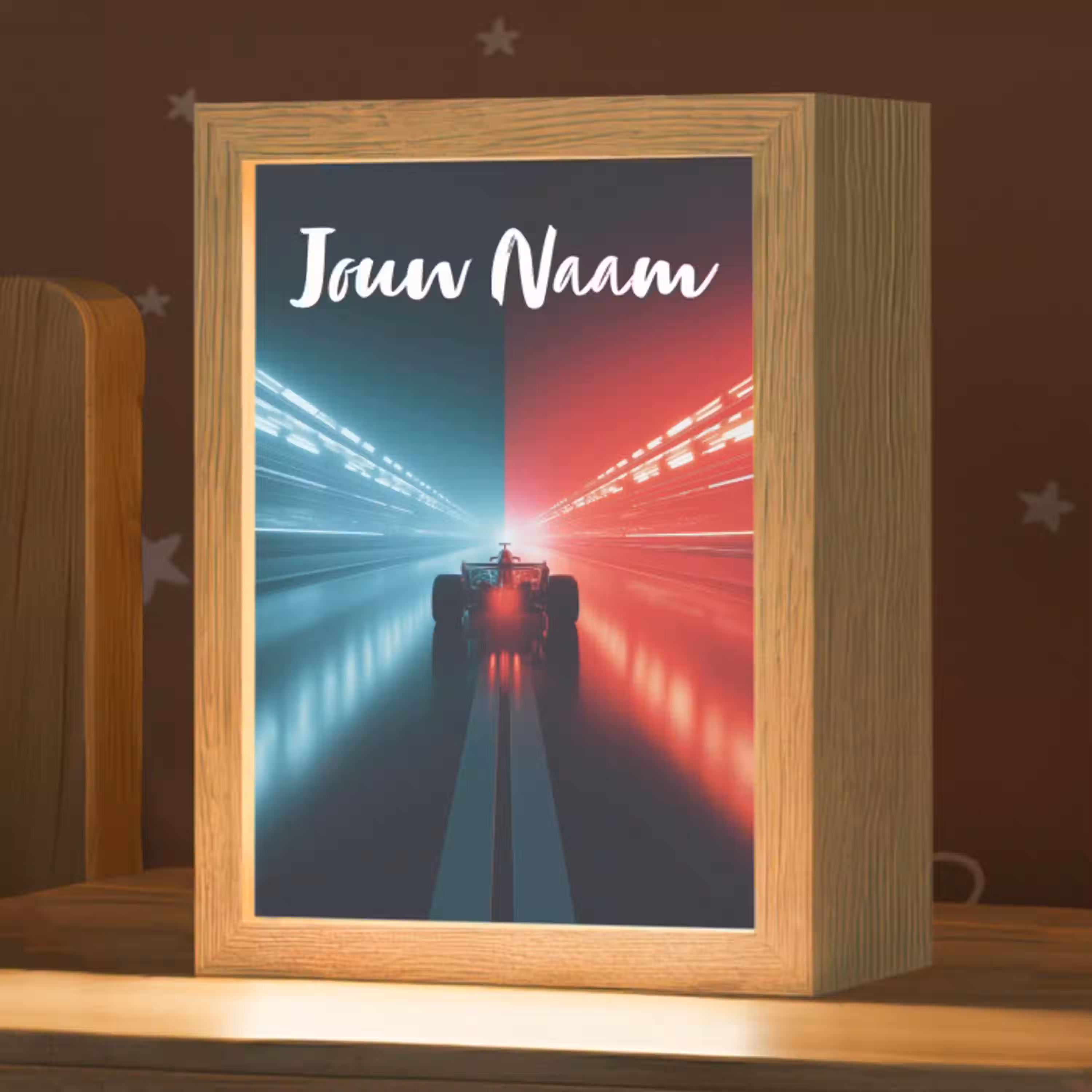 Raceauto - Verlichting - Neon - Rood Light Box met kabel (Kinderlampje) klein -zzz_3d_website