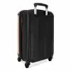 Quotes - Adios zalmroze en roomwit NBS - Handbagage koffer - Kinderen Unisex middel -achterkant