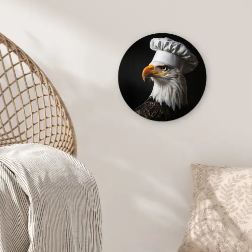 Arend -Amerika - Koksmuts - Vogel - Stoer Wandcirkel plexiglas klein -sfeer5