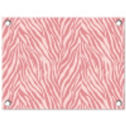 Zebra - Print - Roze tuinposter los doek klein 239 -3d