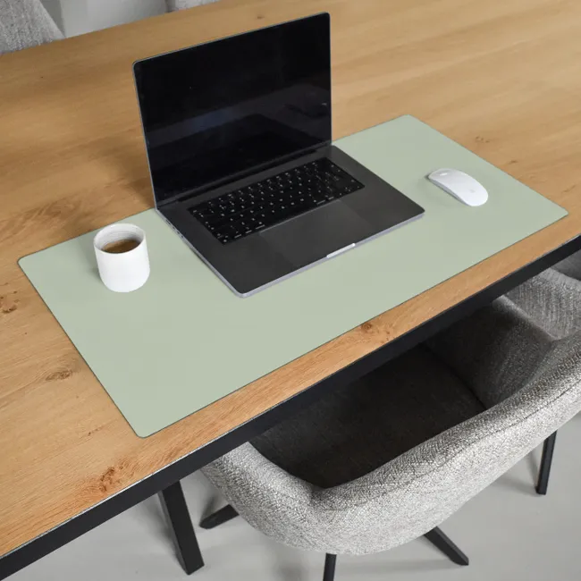 Mintgroen - Effen kleur Muismat XXL klein -sfeer1