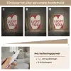 Lucky - Hart - Rood Light Box met kabel (Tafellamp) klein -USP_dimbaarNL