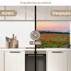 Klaprozen - Landschap - Rood - Bloemen keuken achterwand 2 middel -voor-na2_ES
