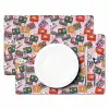 Cassette - Patroon - Roze Placemat vinyl groot 368 -zzsfeer2_Kitchenyeah-website