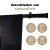 Portret - Paard - Zwart Wandkleed katoen klein -sfeer2