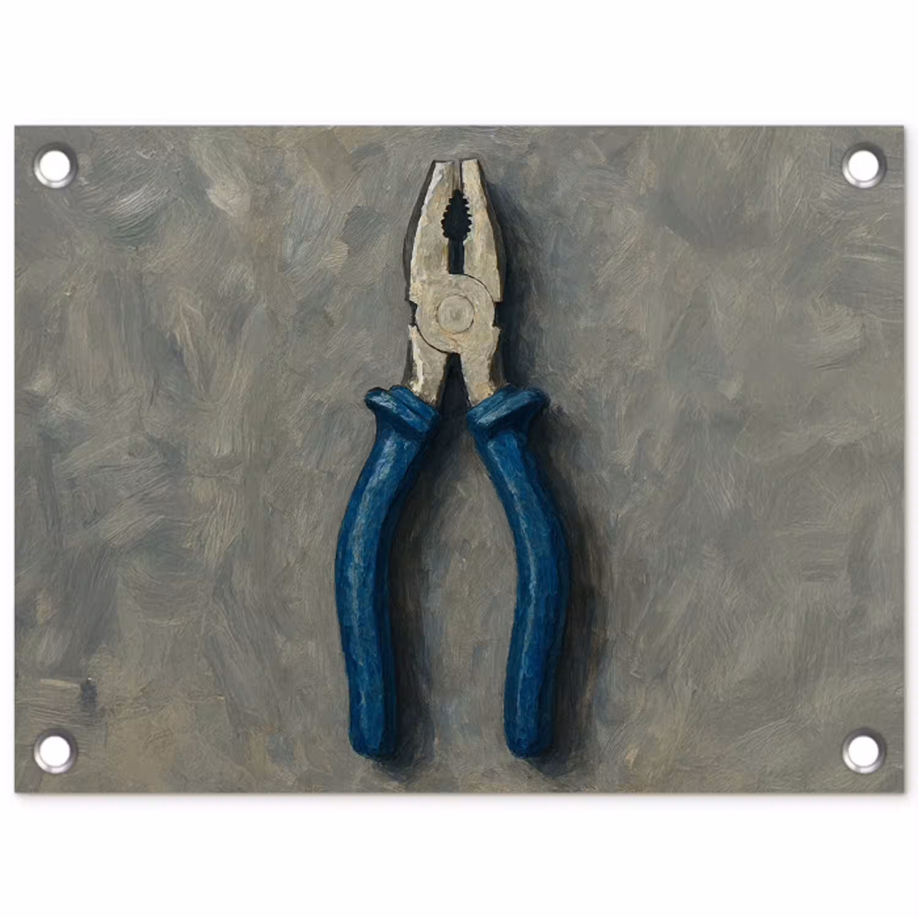 Tang - Schilderij - Textuur - Verf tuinposter los doek klein -3d
