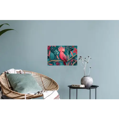 Kaketoe - Tropische bladeren - Tak Muursticker klein -plant