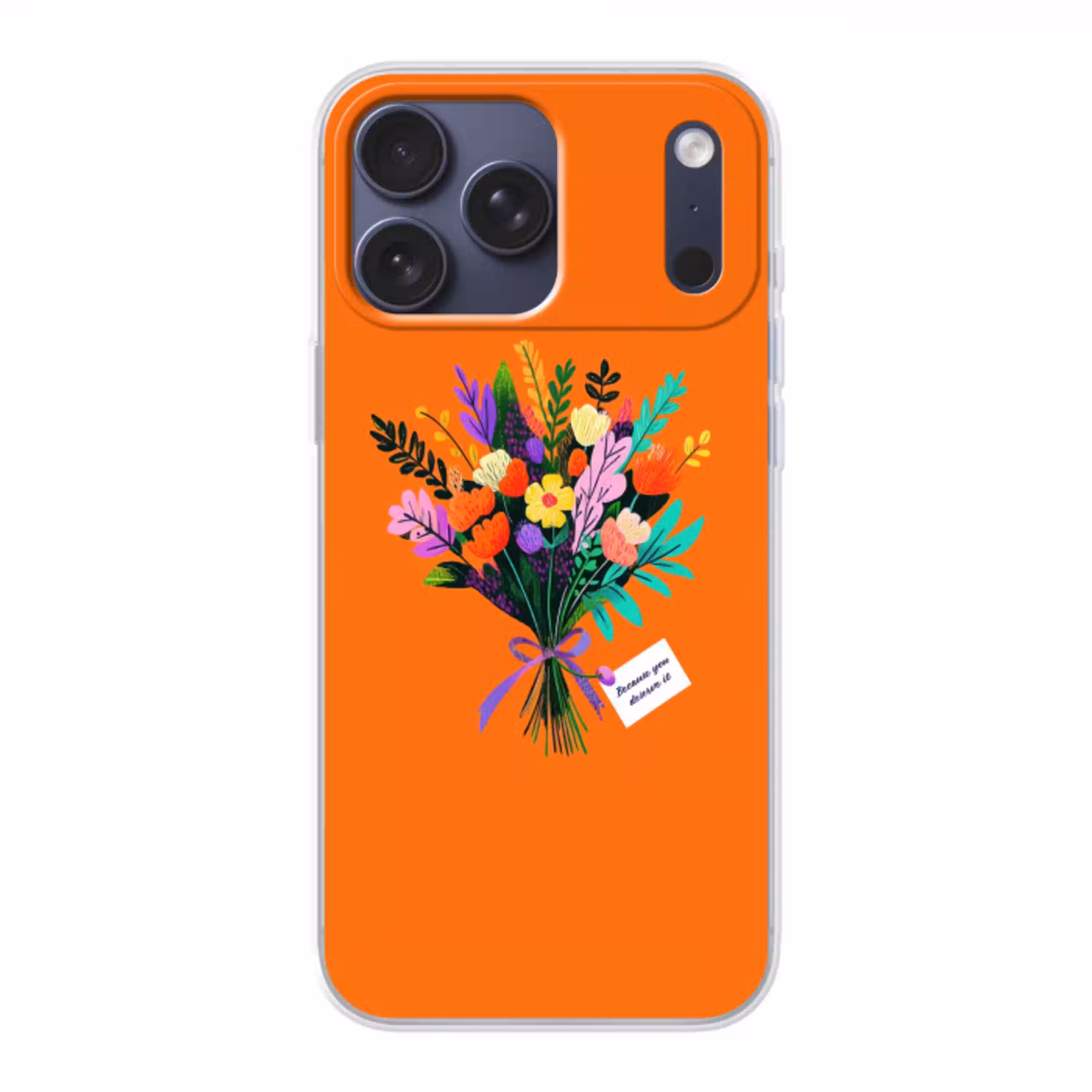 Kaartje - Boeket - Bloemen Telefoonhoesje iPhone 17 Pro Max klein -3d