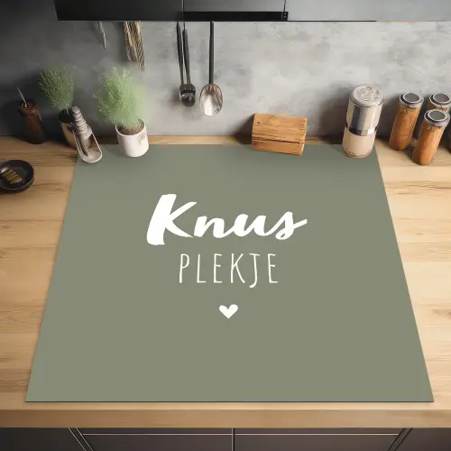 Spreuken - Knus plekje - Tekst - Zomer Inductie beschermer vinyl 3mm middel -sfeer5