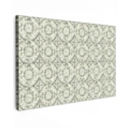 Krulornament - Tegel - Groen canvas 2cm klein 34 -z3d