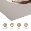 Katoenbol - Minimalistisch - Wit poster papier klein -closeup_NL