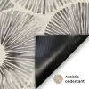Cirkels - Patroon - Zwart Deurmat klein 898 -antislip_NL