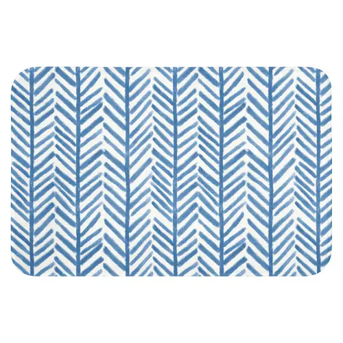 Patroon - Streep - Blauw Badmat klein 997 -3d
