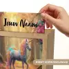 Eenhoorn - Bos - Kleurrijk - Bloemen - Meiden Light Box met kabel (Kinderlampje) klein -USP_websiteprintNL