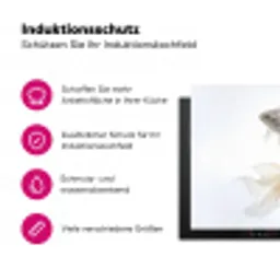 Goudvissen - Modern - Wit Inductie beschermer vinyl 3mm klein -zzzzzzz-lf-ups