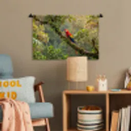 Ara - Jungle - Rood Wandkleed katoen klein -wsfeer4_kind