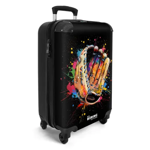 Honkbalhandschoen met graffiti NBS - Handbagage koffer - Kinderen Unisex middel -productfoto_3d