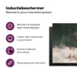 Edelhert - Gewei - Schildering - Rustiek Inductie beschermer vinyl 3mm klein -zzzzzzz-cc-usp