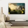 Tempel - Jungle - wolken - Lucht - Natuur canvas 2cm klein -sfeer6