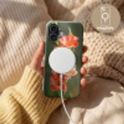 Bloem - Gladiolen - Zalmroze Toughcase MagSafe Apple iPhone 17 klein -USP_MagsafeV