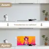 Bloemen - Vrouw - Kimono - Roze keuken achterwand spatscherm klein -voor_na_FR
