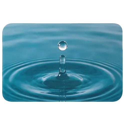 Waterdruppel - Water - Oppervlakte Badmat klein -3d