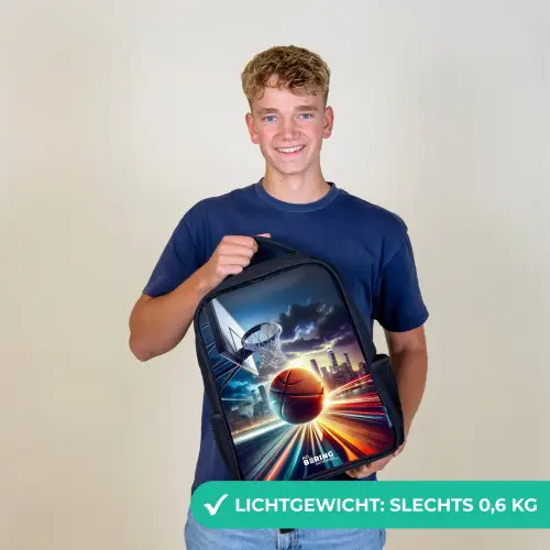 Slam dunk Rugzak - Zwart middel -sfeer7_NL