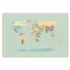 Wereldkaart - Realistisch - Kaart Placemat vinyl groot -zzsfeer1_Kitchenyeah-website