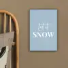 Sneeuw - Winter - Blauw - Let it snow canvas 2cm klein -sfeer3