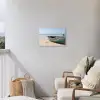 Boot - Zandstrand - Zee Tuinposter op houten frame 2 cm dik klein -sfeer1
