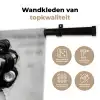 Edgy - Vrouw - Zwart - Wit Wandkleed katoen klein -sfeer2