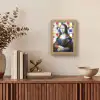 Mona Lisa - Mondriaan - Oude Meesters Light Box met kabel (Tafellamp) klein -sfeer2