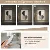 Cirkels - Strepen - Minimalistisch - Zwart Light Box met kabel (Tafellamp) klein -USP_dimbaarNL