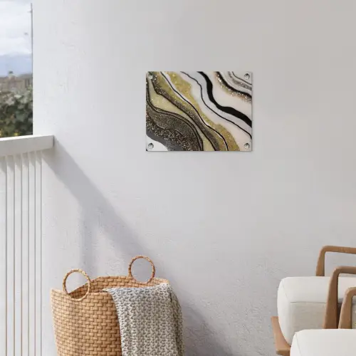 Edelsteen - Abstract - Marmer - Natuur tuinposter los doek klein -sfeer8