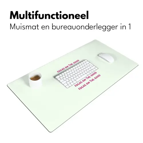 Focus on the good - Roze Muismat XXL klein -sfeer4