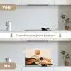 Zon - Heuvels - Boom - Abstract keuken achterwand spatscherm klein -voor_na_NL