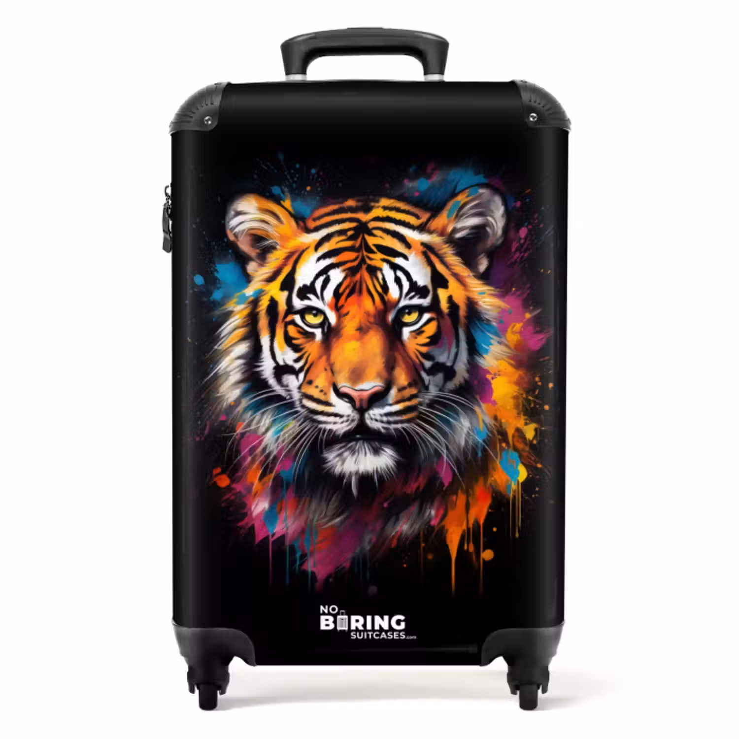 Suitcase - Tiger as a street art piece