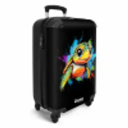 Schildpad met kleurrijke graffiti NBS - Handbagage koffer - Unisex middel -productfoto_3d
