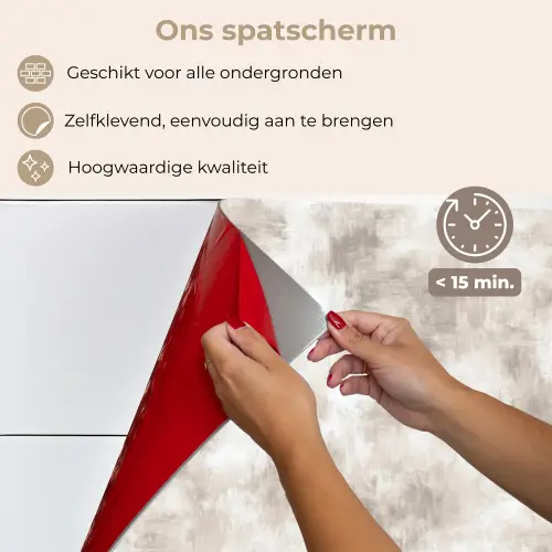 Organisch - Patroon - Gemêleerd keuken achterwand spatscherm klein 900 -spatscherm_NL