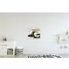 Abstract - Goud - Zilver - Vormen - Aesthetic textielposter latten blank klein -kinderkamer